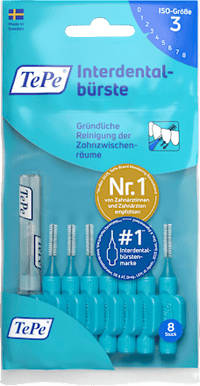 Interdentalbürsten blau 0,6 mm ISO 3, 8 St