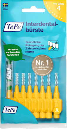Interdentale ragers geel 0,7 mm ISO 4, 8 stuks