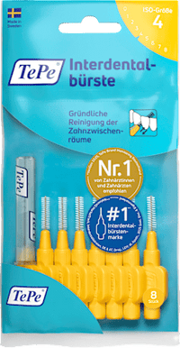 Interdentalbürsten gelb 0,7 mm ISO 4, 8 St