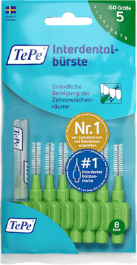 Interdentalbürsten grün 0,8 mm ISO 5, 8 St
