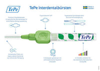 Interdentale ragers groen 0,8 mm ISO 5, 8 stuks