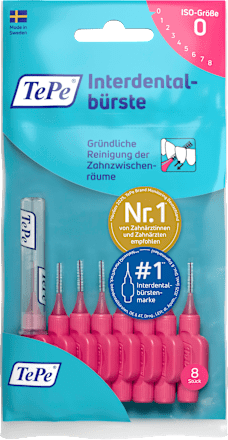 Interdentalbürsten pink 0,4 mm ISO 0, 8 St
