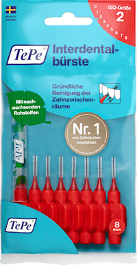 Interdentale ragers rood 0,5 mm ISO 2, 8 stuks