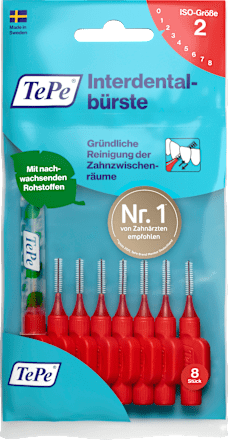 Interdentale ragers rood 0,5 mm ISO 2, 8 stuks
