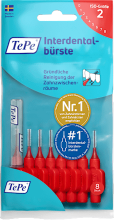 Interdentalbürsten rot 0,5 mm ISO 2, 8 St