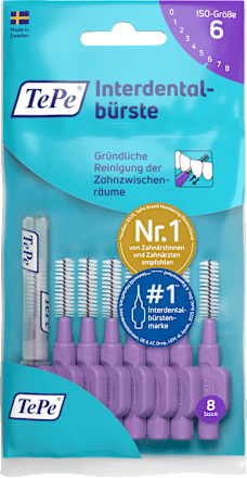 Interdentalbürsten violett 1,1 mm ISO 6, 8 St