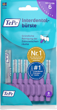Interdentalbürsten violett 1,1 mm ISO 6, 8 St