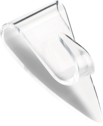 Decoratieve haken Powerstrips® transparant set 5 stuks, 1 stuk