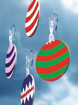 Decoratieve haken Powerstrips® transparant set 5 stuks, 1 stuk