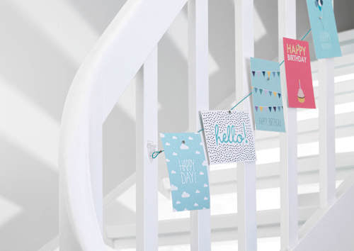 Decoratieve haken Powerstrips® transparant set 5 stuks, 1 stuk