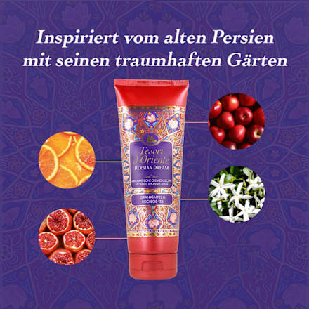 Cremedusche Persian Dream, Granatapfel & Rooibos-Tee, 250 ml