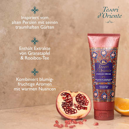 Cremedusche Persian Dream, Granatapfel & Rooibos-Tee, 250 ml