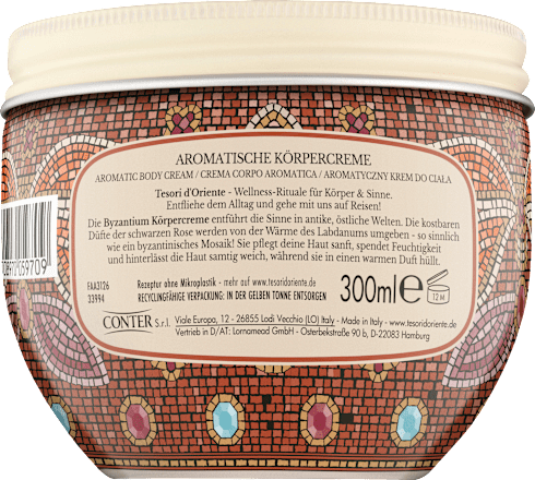 Körpercreme Byzantium, 300 ml
