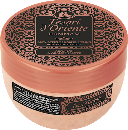 Hammam Body Scrub, Arganolie &amp; Oranjebloesem, 300 ml