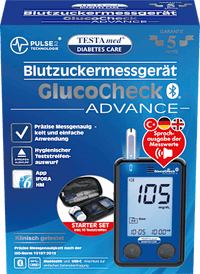 GlucoCheck ADVANCE Blutzuckermessgerät mit Sprachausgabe, 1 St