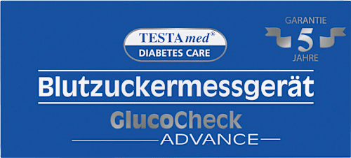 GlucoCheck ADVANCE Blutzuckermessgerät mit Sprachausgabe, 1 St