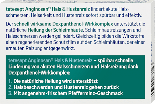 Anginosan keel- en hoesttabletten, 20 stuks