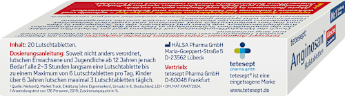 Anginosan Halstabletten Kirsche zuckerfrei, 20 St