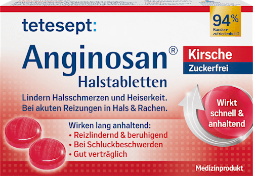 Anginosan Halstabletten Kirsche zuckerfrei, 20 St