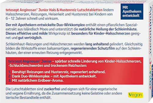 Anginosan Junior Halstabletten zuckerfrei, 20 St