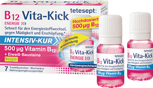 B12 Vita-Kick intensieve behandeling 500 μg drinkampullen, 7 stuks