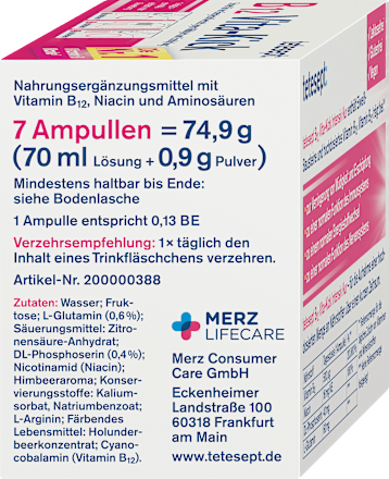 B12 Vita-Kick intensieve behandeling 500 μg drinkampullen, 7 stuks
