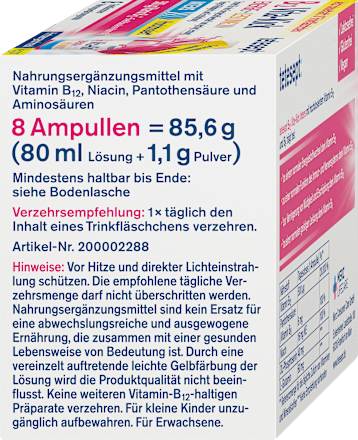 B12 Vita Kick Intensivkur Trinkfläschen 8 St, 85,6 g