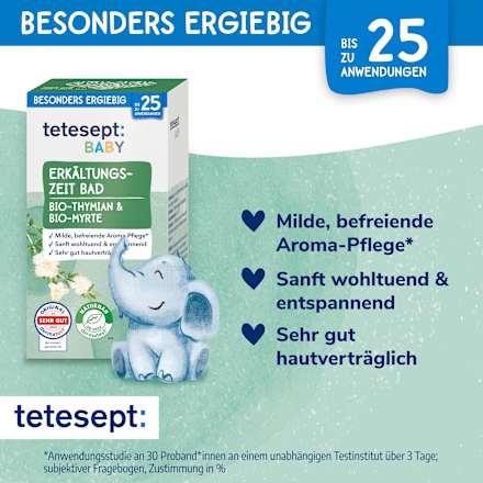 Baby Erkältungszeit Bad mit Thymian & Myrte, 100 ml
