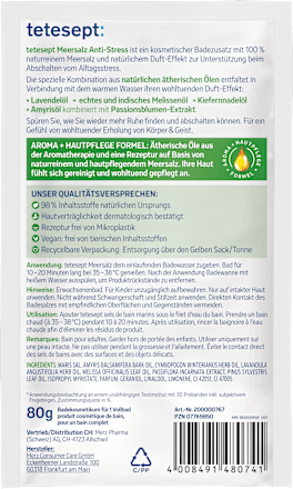 Anti-stress badzouten, 80 g