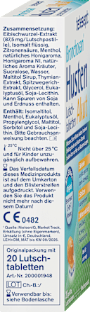 Bronchosan Hoest Acute Zuigtabletten, 20 stuks