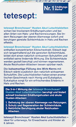 Bronchosan Hoest Acute Zuigtabletten, 20 stuks