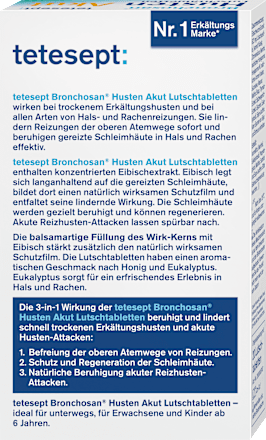 Bronchosan Hoest Acute Zuigtabletten, 20 stuks