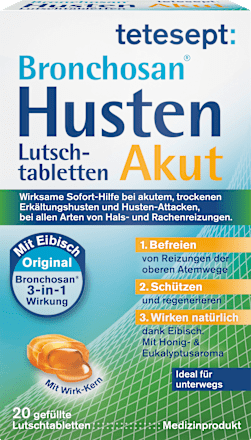 Bronchosan Hoest Acute Zuigtabletten, 20 stuks