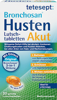 Bronchosan Hoest Acute Zuigtabletten, 20 stuks