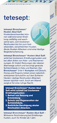 Bronchosan Husten Saft Akut, 117 g