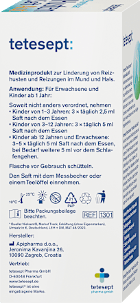 Bronchosan Husten Saft Akut, 117 g
