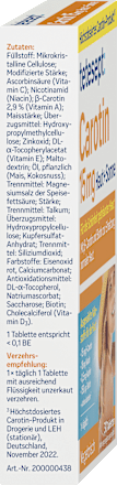 Caroteen Huid + Zon Tabletten 30 stuks, 15,3 g