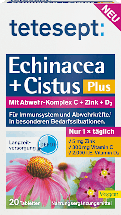 Echinacea + Cistus Plus tabletten, 20 st