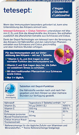 Echinacea + Cistus Plus tabletten, 20 st