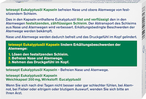 Eucalyptusolie capsules neus + hoofd, 20 stuks