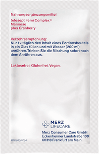 Femi Complex Mannose plus Cranberry Sachets 8 stuks, 23,2 g