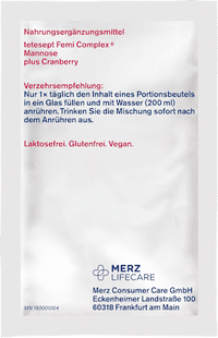 Femi Complex Mannose plus Cranberry Sachets 8 stuks, 23,2 g