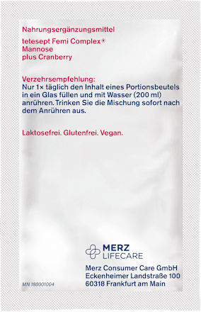 Femi Complex Mannose plus Cranberry Sachets 8 St, 23,2 g tetesept