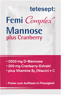 Femi Complex Mannose plus Cranberry Sachets 8 St, 23,2 g tetesept