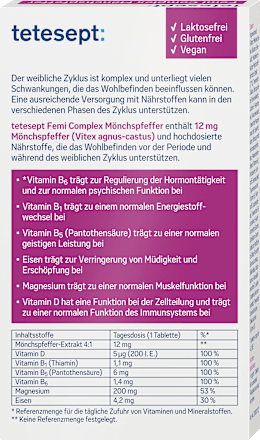 FemiComplex Monnikspeper Tabletten 60 stuks, 43,5 g