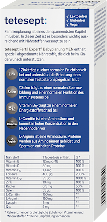 Fertil Expert Babyplanung MEN Tabletten 84 St, 92,4 g tetesept
