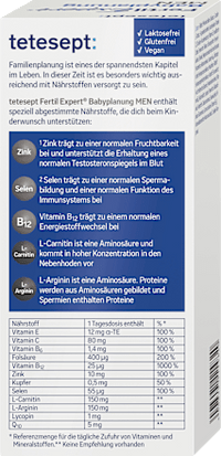 Fertil Expert Babyplanung MEN Tabletten 84 St, 92,4 g tetesept