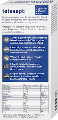 Fertil Expert Babyplanung MEN Tabletten 84 St, 92,4 g