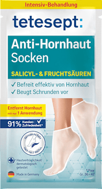 Voetmasker sokken anti-eelt (1 paar), 2 stuks