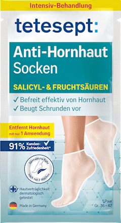 Voetmasker sokken anti-eelt (1 paar), 2 stuks